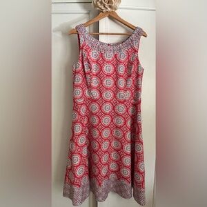 Talbots Floral Sleeveless Dress Women’s 12